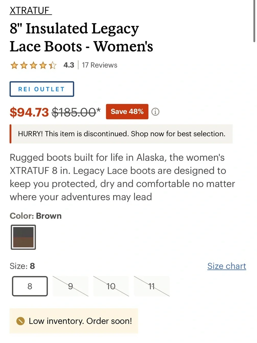 Xtratuf Insulted Lace Woman’s Boots